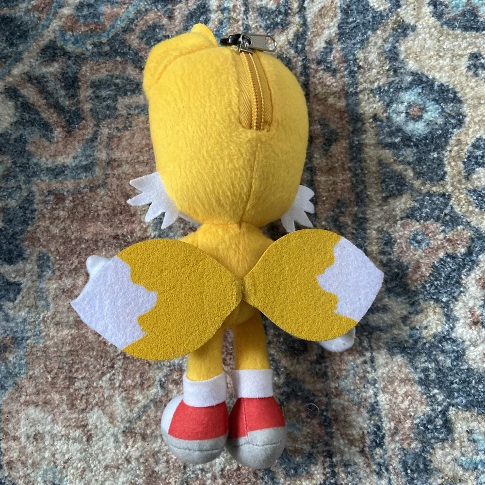 Sonic The Hedgehog Plush Figure Tails Keychain Clip‎ Charm Pouch Toy Mini
